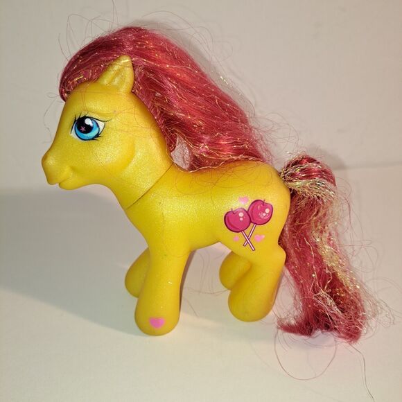 Hasbro | Toys | My Little Pony Mlp 204 Candy Apple Htf Yellow Pony Red ...